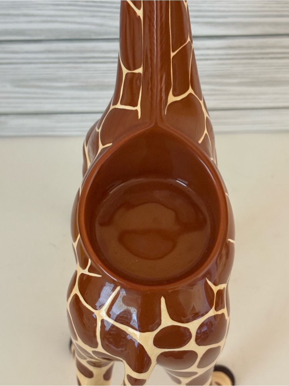 Vintage PartyLite Giraffe Candle Holder African Inspiration Safari Ceramic P9620 - Picture 8 of 10